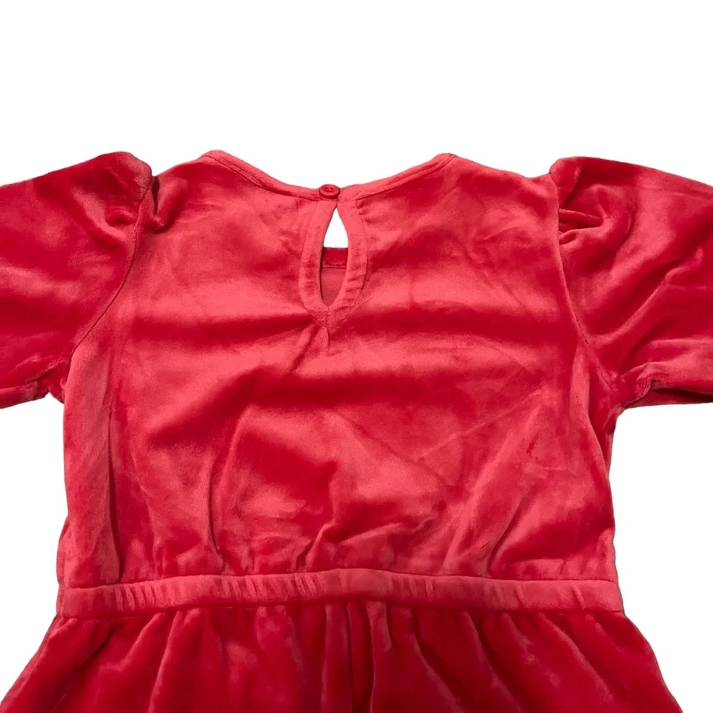 NWT Hanna Andersson Red Velour Jumpsuit size 4 (100).‎